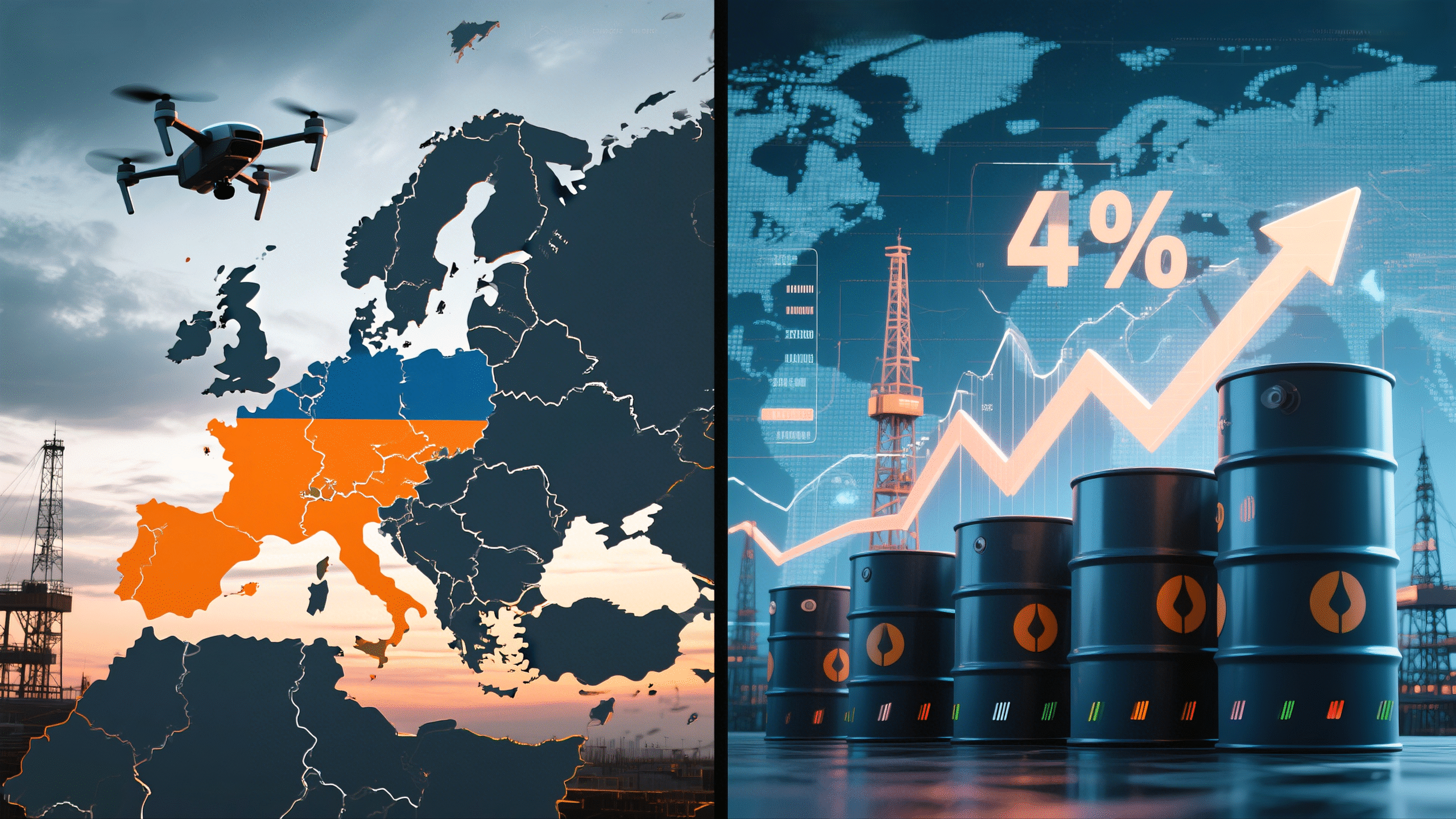 Ukraine drone activity impact on global oil prices
