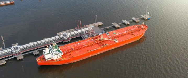 Strait of Hormuz oil tanker route map